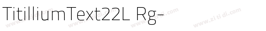 TitilliumText22L Rg字体转换